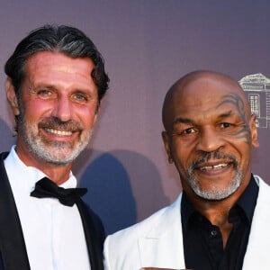 Patrick Mouratoglou, Mike Tyson - 9ème gala étoilé Patrick Mouratoglou (coach légendaire de S. Williams) au profit de la Fondation Champ'seed à la Mouratoglou Academy afin de soutenir les jeunes espoirs du tennis mondial à Biot le 18 juin 2023.