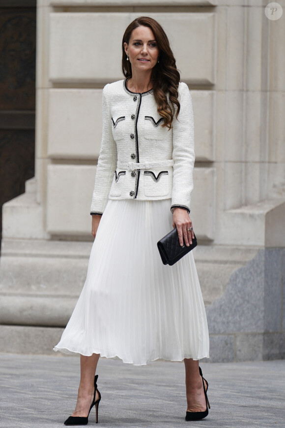 Catherine (Kate) Middleton, princesse de Galles, arrive à la réouverture de la National Portrait Gallery à Londres, Royaume-Uni, le 20 juin 2023.