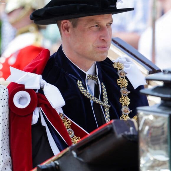 Le prince William, prince de Galles, et Catherine (Kate) Middleton, princesse de Galles - La famille royale britannique assiste au service annuel de l'ordre de la jarretière à la chapelle St George du château de Windsor, Berkshire, Royaume Uni, le 19 juin 2023. 