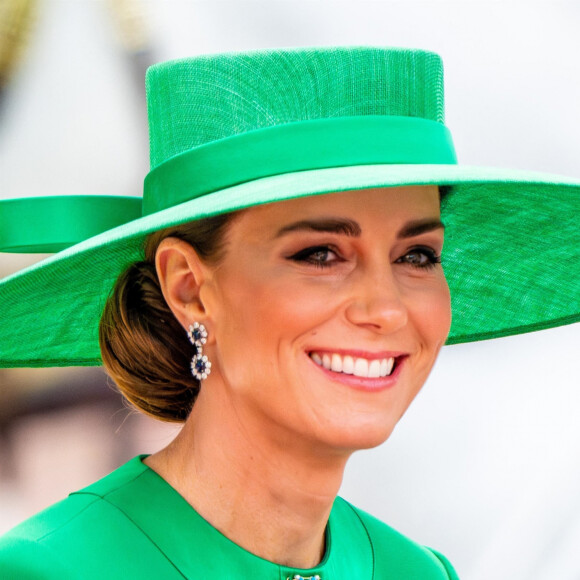 Kate Catherine Middleton, princesse de Galles - La famille royale d'Angleterre lors du défilé "Trooping the Colour" à Londres. Le 17 juin 2023