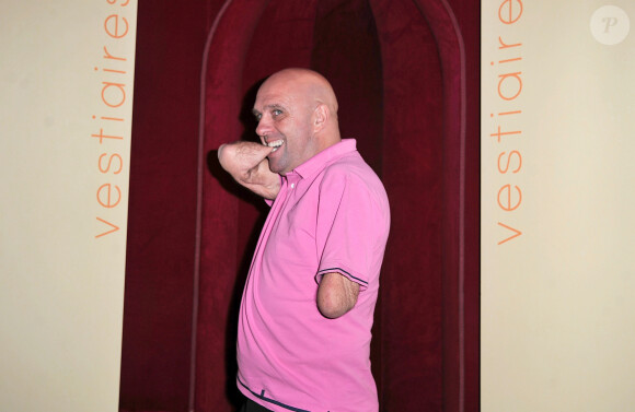 Philippe Croizon a l'avant-premiere de la serie "Vestiaires" au cinema Gaumont Opera a Paris. Le 4 novembre 2013  