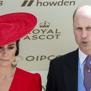 Le prince Willam et Kate Middleton au meeting hippique Royal Ascot à Ascot, le 23 juin 2023.