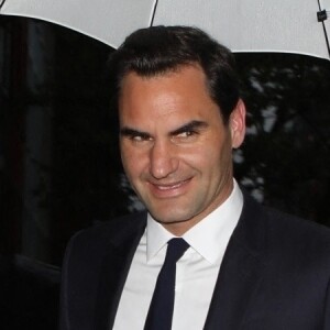 Roger Federer arrive chez Anna Wintour pour le "Pre-Met Gala Dinner" à New York, États-Unis le 30 Avril 2023. 
