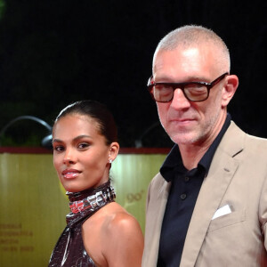 Tina Kunakey et son mari Vincent Cassel lors de la projection du film "Athena" lors de la 79ème édition du festival international du film de Venise (La Mostra), Italie, le 2 septembre 2022. © Action Press/Bestimage 