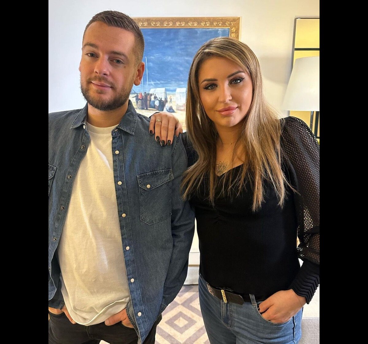 Photo Amandine Pellissard et Jeremstar parés pour une nouvelle