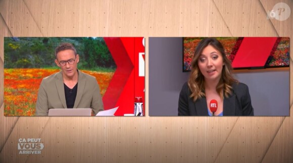 Céline Collonge et Julien Courbet dans "Ça peut vous arriver".