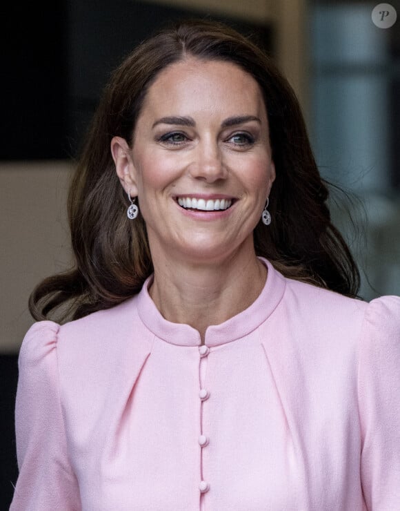 Catherine (Kate) Middleton, princesse de Galles, lors d'une visite pré-inaugurale du "Young V&A" à Bethnal Green, dans l'est de Londres, le 28 juin 2023. L'ouverture au public est prévue le 1er juillet 2023. 
