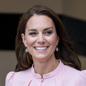 Catherine (Kate) Middleton, princesse de Galles, lors d'une visite pré-inaugurale du "Young V&A" à Bethnal Green, dans l'est de Londres, le 28 juin 2023. L'ouverture au public est prévue le 1er juillet 2023. 