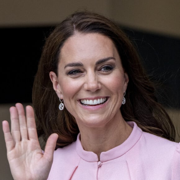 Catherine (Kate) Middleton, princesse de Galles, lors d'une visite pré-inaugurale du "Young V&A" à Bethnal Green, dans l'est de Londres, le 28 juin 2023. L'ouverture au public est prévue le 1er juillet 2023. 