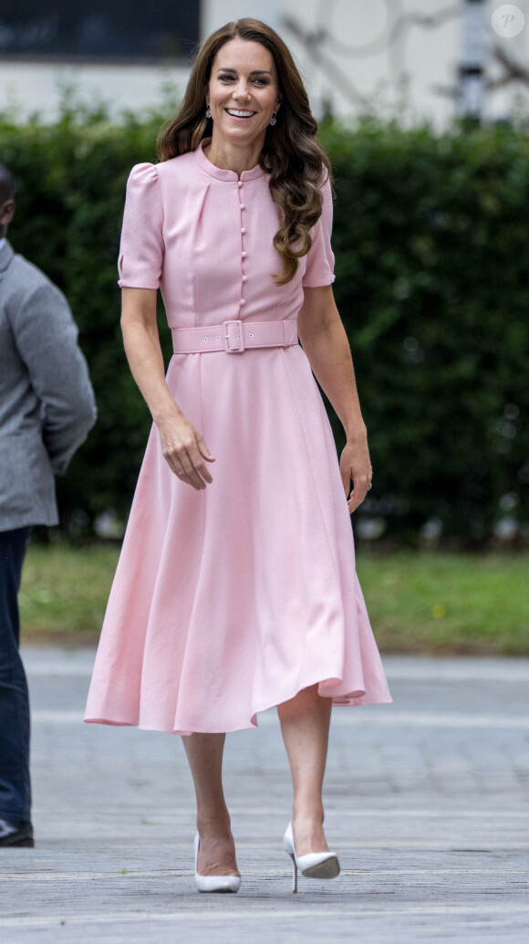 Catherine (Kate) Middleton, princesse de Galles, lors d'une visite pré-inaugurale du "Young V&A" à Bethnal Green, dans l'est de Londres, le 28 juin 2023. L'ouverture au public est prévue le 1er juillet 2023. 