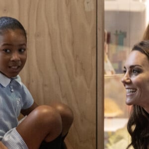 Catherine (Kate) Middleton, princesse de Galles, lors d'une visite pré-inaugurale du "Young V&A" à Bethnal Green, dans l'est de Londres, le 28 juin 2023. L'ouverture au public est prévue le 1er juillet 2023. 