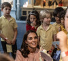 Et certains enfants lui ont demandé son âge.
Catherine (Kate) Middleton, princesse de Galles, lors d'une visite pré-inaugurale du "Young V&A" à Bethnal Green, dans l'est de Londres, le 28 juin 2023. L'ouverture au public est prévue le 1er juillet 2023. 