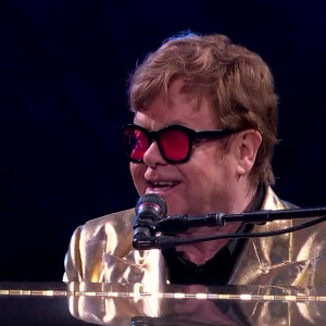 Elton John en concert à Glastonbury - Juin 2023, tournée "Farewell Yellow Brick Road".