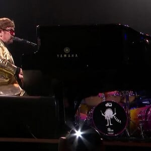 Elton John en concert à Glastonbury - Juin 2023, tournée "Farewell Yellow Brick Road".