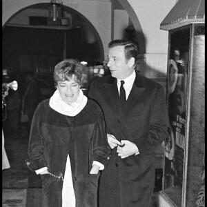Simone Signoret et Yves Montand en 1968 à Paris