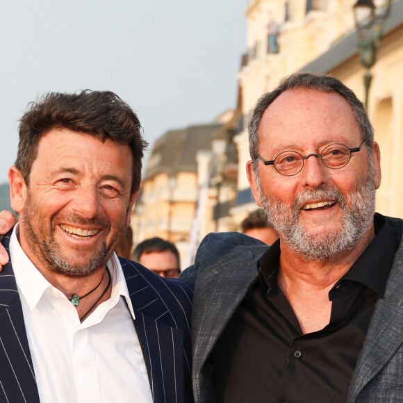 Patrick Bruel et Jean Reno sur le tapis rouge du prix du court métrage lors du 37ème festival du film de Cabourg (37ème journées romantiques du 14 au 18 juin 2023), à Cabourg, France, le 16 juin 2023. © Coadic Guirec/Bestimage 