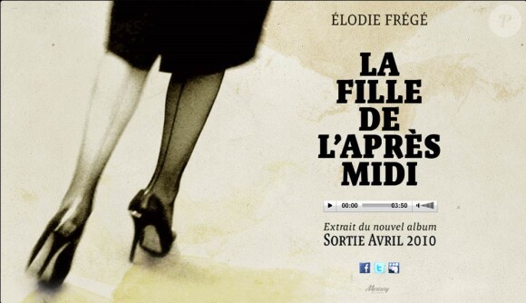 Elodie Frégé dévoile La fille de l'après-midi, premier single de son troisième album à paraître en avril 2010