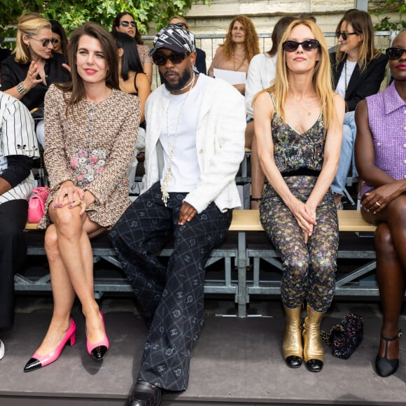 Charlotte Casiraghi, Kendrick Lamar, Vanessa Paradis et Lupita Nyong'o - Front row du défilé de mode Chanel collection Haute Couture Automne-Hiver 2023-2024 lors de la Fashion Week de Paris. Le 4 juillet 2023. © Borde-Rindoff/Bestimage