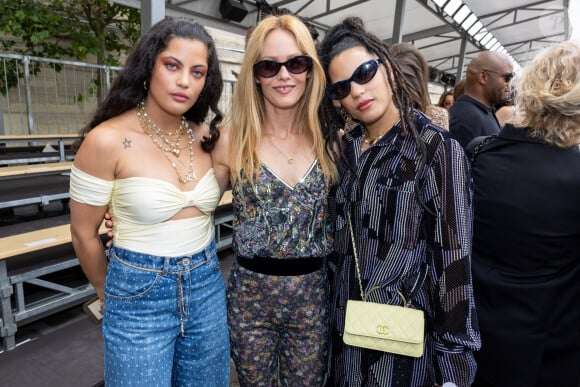 Vanessa Paradis - Front row du défilé de mode Chanel collection Haute Couture Automne-Hiver 2023-2024 lors de la Fashion Week de Paris. Le 4 juillet 2023. © Borde-Rindoff/Bestimage