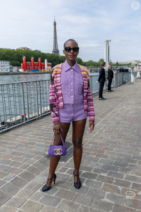 Lupita Nyong'o - Front row du défilé de mode Chanel collection Haute Couture Automne-Hiver 2023-2024 lors de la Fashion Week de Paris. Le 4 juillet 2023. © Borde-Rindoff/Bestimage