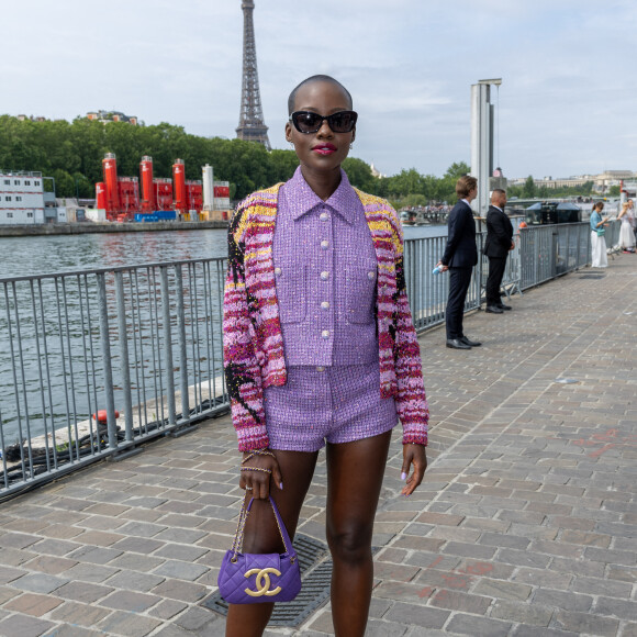Lupita Nyong'o - Front row du défilé de mode Chanel collection Haute Couture Automne-Hiver 2023-2024 lors de la Fashion Week de Paris. Le 4 juillet 2023. © Borde-Rindoff/Bestimage