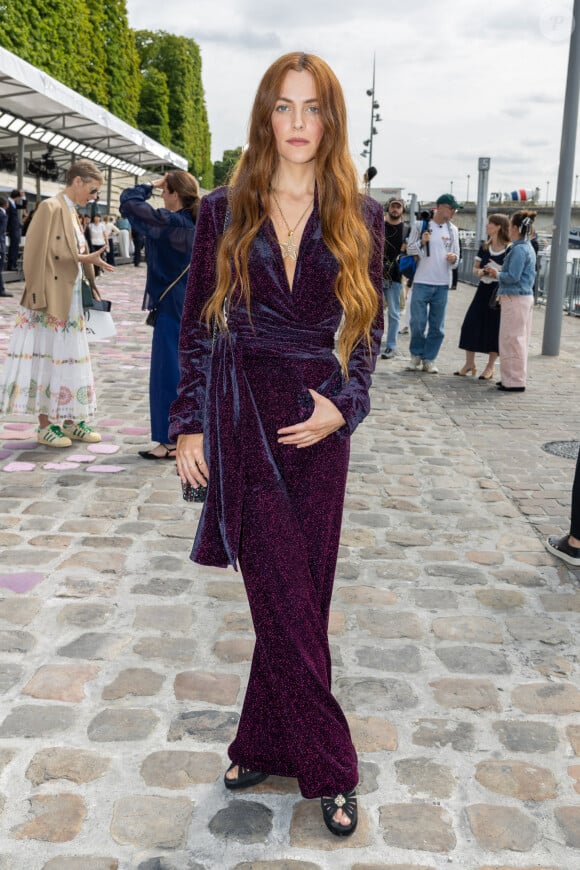 Riley Keough - Front row du défilé de mode Chanel collection Haute Couture Automne-Hiver 2023-2024 lors de la Fashion Week de Paris. Le 4 juillet 2023. © Borde-Rindoff/Bestimage