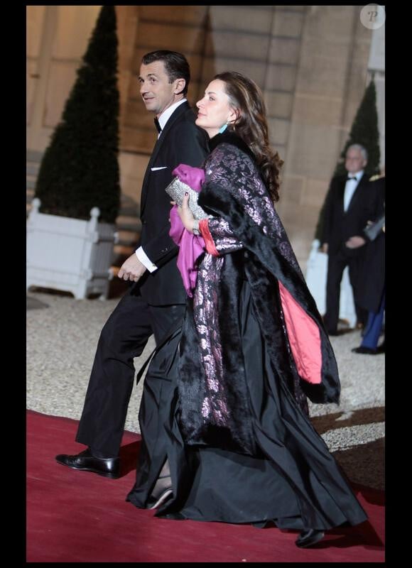 François Sarkozy au dîner d'Etat organisé en l'honneur du président russe Dmitri Medvedev et de son épouse. 02/03/2010