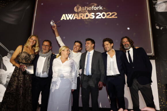 Exclusif - Soirée de Gala - TheFork Awards 2022 : Le Grand Prix du public à Mallory Gabsi, restaurant Gabsi à Paris parrainé par Hélène Darroze, Michel Sarran et Guy Savoy, au Palais de la Bourse de Bordeaux, le 21 novembre 2022 © Jean-Marc Lhomer / Bestimage 