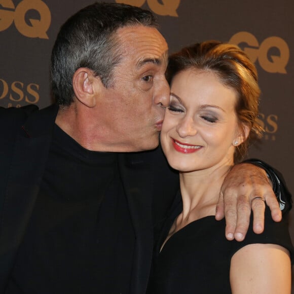 Thierry Ardisson et sa femme Audrey Crespo-Mara au Shangri-La Hotel à Paris, le 25 janvier 2016. © Denis Guignebourg/Bestimage 