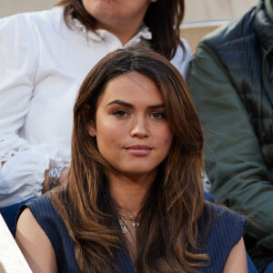 Diane Leyre (Miss France 2022) - Personnalités dans les tribunes des internationaux de France de tennis Roland Garros à Paris le 5 juin 2023. © Cyril Moreau / Bestimage