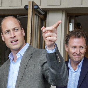 Le prince William, prince de Galles, inaugure le restaurant "The Orangery" à la pépinière du duché de Cornouailles, près de Lostwithiel, en Cornouailles, Royaume Uni, le 10 juillet 2023, qui a été construit dans le cadre d'une extension de neuf mois projet de création d'espaces visiteurs durables. 