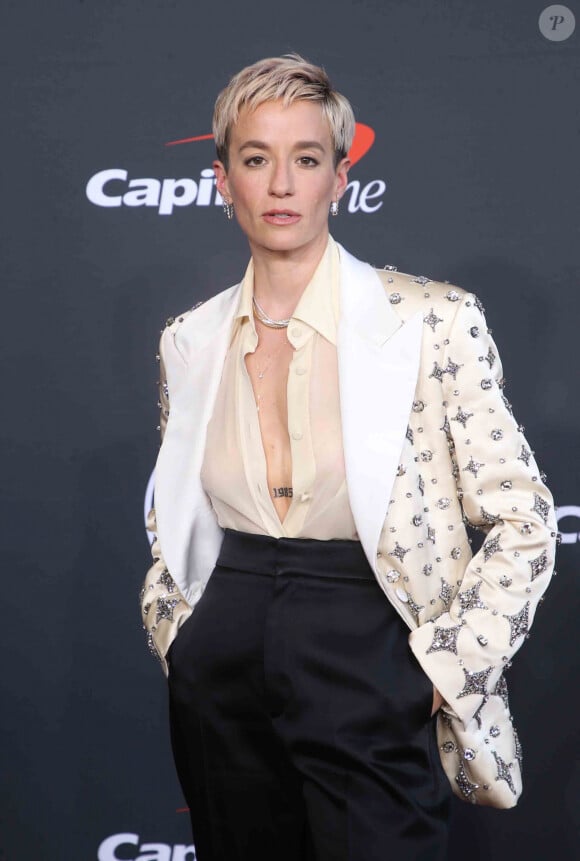 Megan Rapinoe au photocall de la soirée des "2022 ESPYS Awards" à Los Angeles, le 20 juillet 2022.