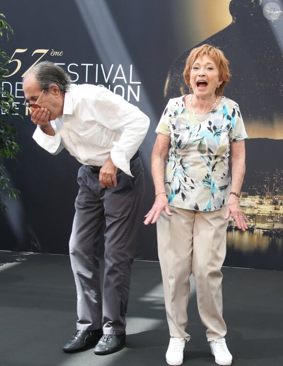 Gérard Hernandez et Marion Game - 57ème Festival de télévision de Monte-Carlo, le 17 juin 2017. © Denis Guignebourg/Bestimage 