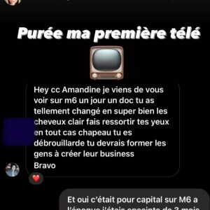 Via sa story Instagram, la jeune femme a relayé l'un de ses récents échanges avec une internaute.