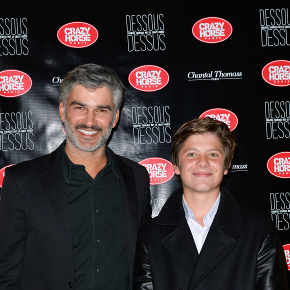 Son fils se prénomme Ange.
François Vincentelli et son fils Ange à l'avant-première du show "Chantal Thomass" au Crazy Horse à Paris, le 5 octobre 2016. © Guirec Coadic/Bestimage