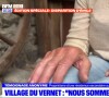 Les habitants du village commencent à avoir peur d'un "fada" qui sorte du bois.
Capture d'écran BFM TV DICI dans l'affaire du petit Emile.