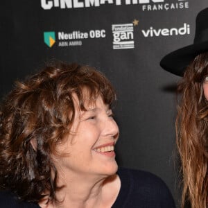 Jane Birkin et sa fille Lou Doillon - Ouverture de la rétrospective Jane Birkin à la cinémathèque française à Paris le 25 janvier 2017 . © Veeren/Bestimage 