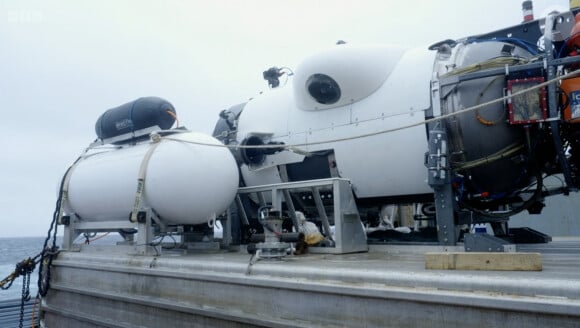 Un submersible qui a implosé, tuant ses 5 passagers.
Image du documentaire de la BBC sur le sous-marin Titan