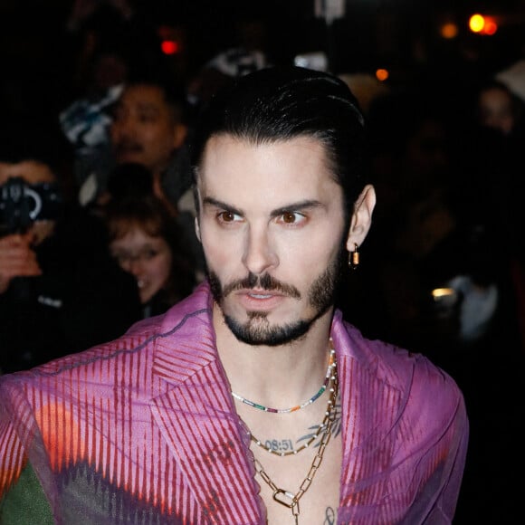 Baptiste Giabiconi - Arrivées au défilé de mode Haute-Couture "Jean Paul Gaultier" lors de la fashion week de Paris. Le 25 janvier 2023 © Veeren-Christophe Clovis / Bestimage 