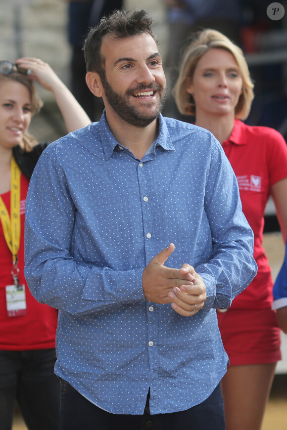 Exclusif - Laurent Ournac - L'équipe de l'Etape du Coeur 2016 pour le compte de Mécénat Chirurgie Cardiaque lors d'un tournoi de pétanque à Bourg-Saint-Andéol, le 14 juillet 2016. © CVS/Bestimage