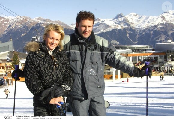 Sophie Davant et Pierre Sled - 2001 à Courchevel 