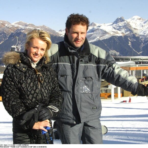 Sophie Davant et Pierre Sled - 2001 à Courchevel 