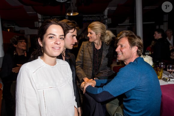 Semi-Exclusif - Anouchka Delon et son compagnon Julien Dereims, Alice Taglioni et son compagnon Laurent Delahousse - Soirée en l'honneur de Nathalie Baye, organisée par Louis Michel Colla, à La Chope des Puces, restaurant mythique de Marcel Campion à Saint-Ouen. Le 30 avril 2018 © Cyril Moreau / Bestimage