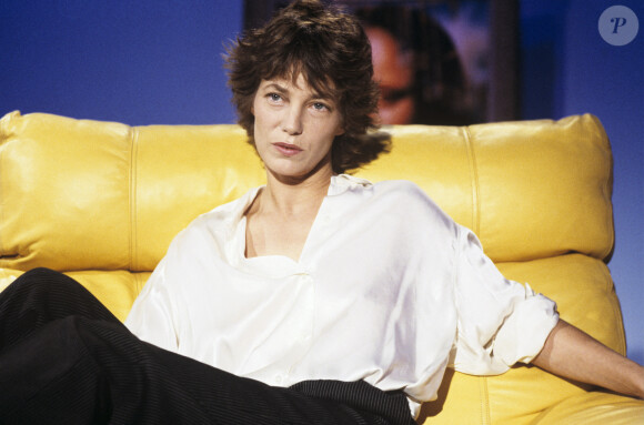 En France, à Paris, Jane Birkin sur le plateau de l'émission "Le Divan". Le 22 septembre 1987 © Gérard Letellier via Bestimage