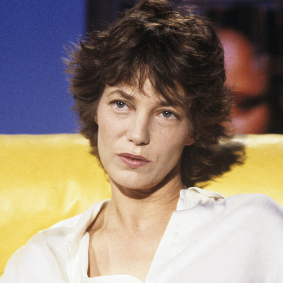 En France, à Paris, Jane Birkin sur le plateau de l'émission "Le Divan". Le 22 septembre 1987 © Gérard Letellier via Bestimage