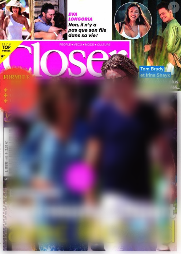 Couverture du magazine "Closer" paru ce vendredi 28 juillet 2023.