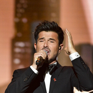 Exclusif - Vincent Niclo - Enregistrement de l'émission "Les 40 ans de Starmania" les stars chantent pour le Sidaction au Palais des Congrès à Paris, le 29 mars 2019. A l'occasion des 25 ans du Sidaction, France 2 propose une grande soirée exceptionnelle autour des plus belles chansons de Starmania qui sera diffusée le samedi 6 avril à 21h. Des artistes chantent et mettent à l'honneur l'opéra-rock de L. Plamondon et M. Berger au Palais des Congrès de Paris, salle qui a vu naître le spectacle mythique il y a 40 ans. Les chansons de l'opéra-rock seront revisitées par plusieurs générations d'artistes. Chaque chanson de Starmania sera plongée dans un tableau spécialement crée pour l'occasion et chorégraphié par Z. Reece qui a notament collaboré avec J. Jackson, K. Rowland... etc Une grande soirée d'engagement pour l'association Sidaction pour sensibiliser les téléspectateurs et faire appel à leur générosité. © Pierre Perusseau/Bestimage