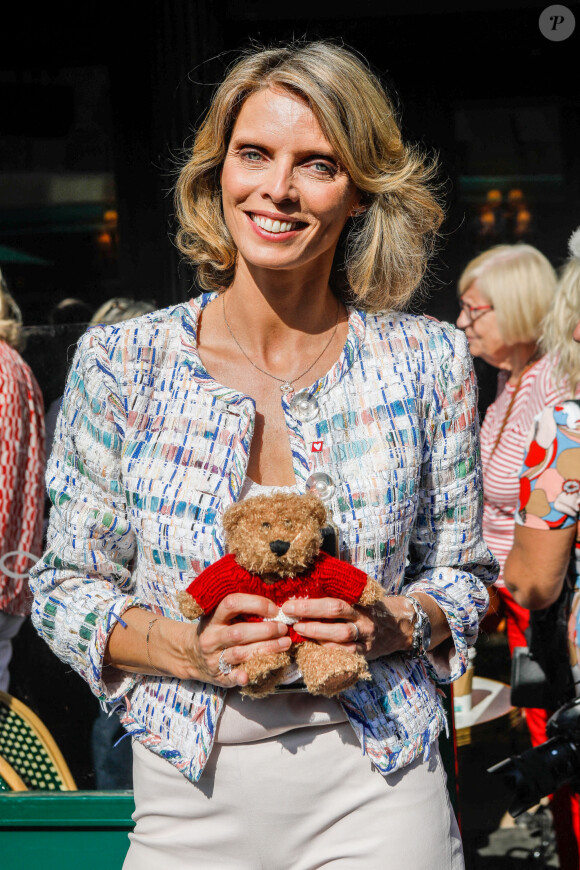 Sylvie Tellier lors du lancement de la 10ème édition de l'opération "Les petits déjeuners du coeur" au café de la Paix à Paris, France, le 15 juin 2022. © Christophe Clovis/Bestimage