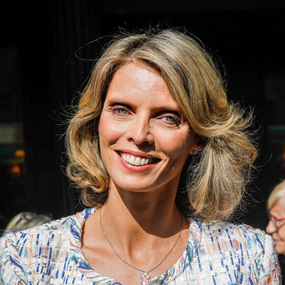 Sylvie Tellier lors du lancement de la 10ème édition de l'opération "Les petits déjeuners du coeur" au café de la Paix à Paris, France, le 15 juin 2022. © Christophe Clovis/Bestimage