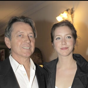 Bernard Giraudeau et sa fille Sara - 23e nuit des Molières au Théâtre de Paris. 2009.